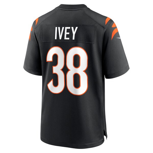 DJ Ivey Cincinnati Bengals Nike Team Game Jersey - Black - Image 2