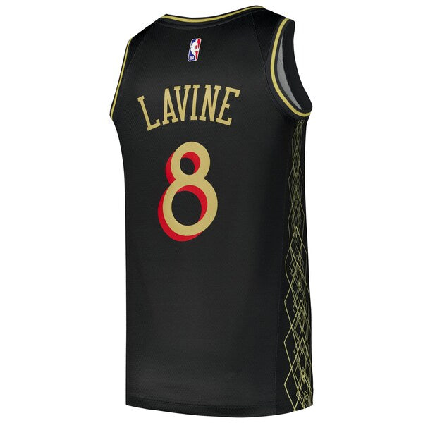 Zach LaVine Chicago Bulls Nike Swingman Player Jersey - City Edition - Black - Image 4