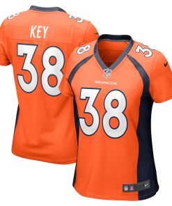 Devon Key Denver Broncos Nike Women's Team Game Jersey -  Orange