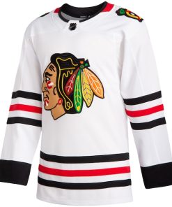 Alternative view of Chicago Blackhawks adidas Away Authentic Jersey - White