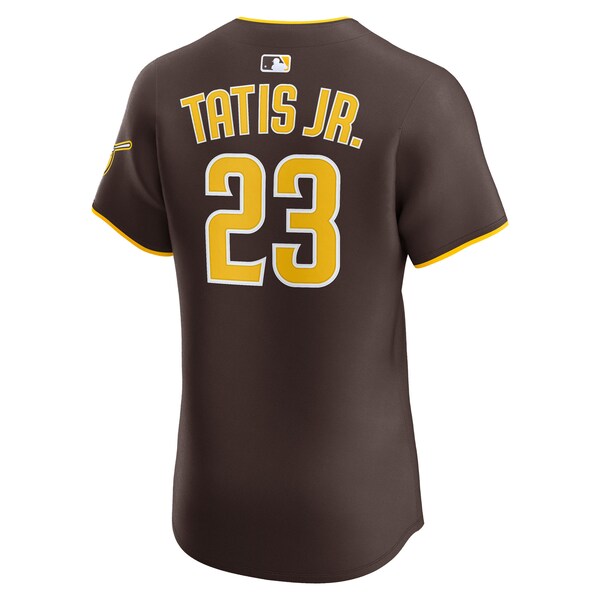Fernando Tatis Jr. San Diego Padres Nike Road Elite Jersey - Brown/Khaki/White - Image 4