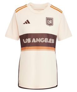 Alternative view of LAFC adidas Women's 2024 Archive Replica Jersey - Tan