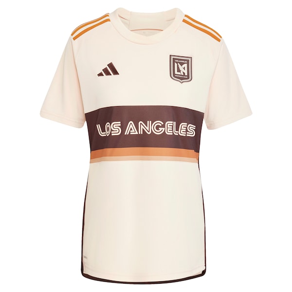 LAFC adidas Women's 2024 Archive Replica Jersey - Tan - Image 2