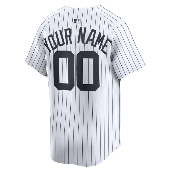 New York Yankees Nike Home Limited Custom Jersey - White - Image 3
