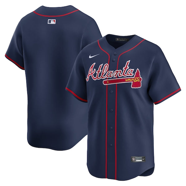 Atlanta Braves Nike Alternate Limited Jersey?ยจC Navy