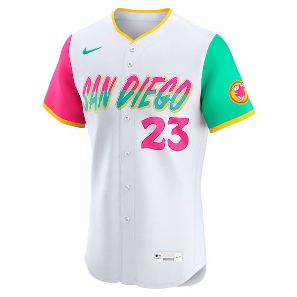 Fernando Tatis Jr. San Diego Padres Nike City Connect Elite Jersey - White - Image 2