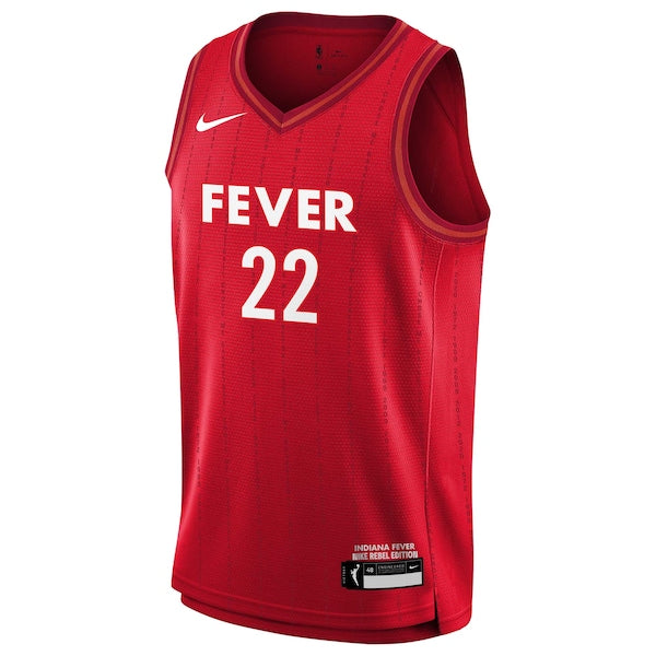 Caitlin Clark Indiana Fever Nike Youth 2024 WNBA Draft Rebel Edition Victory Player Jersey - Red - Image 2