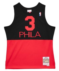 Alternative view of Allen Iverson Philadelphia 76ers 2003/04 Hardwood Classics Reload 2.0 Swingman Jersey - Black