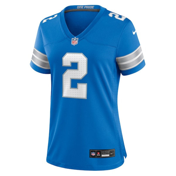 Hendon Hooker Detroit Lions Nike Women's Team Game Jersey - Blue - Image 6