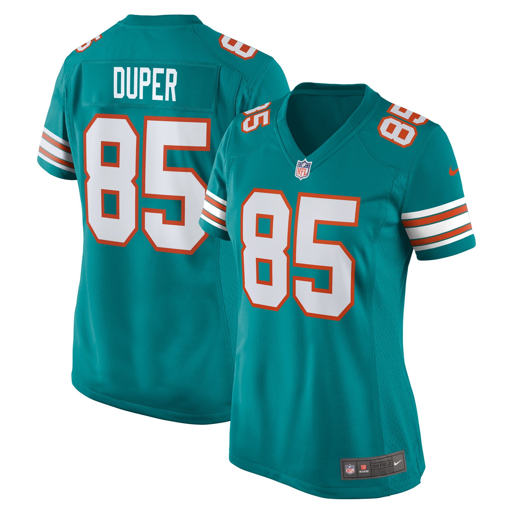 Mark Duper Miami Dolphins Nike Women's Retired Player Jersey - White/Aqua - Image 5