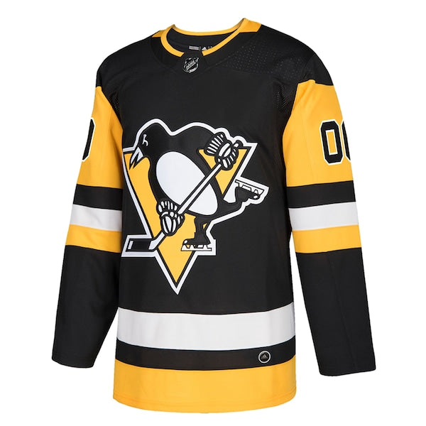 Pittsburgh Penguins adidas Authentic Custom Jersey - Black - Image 2