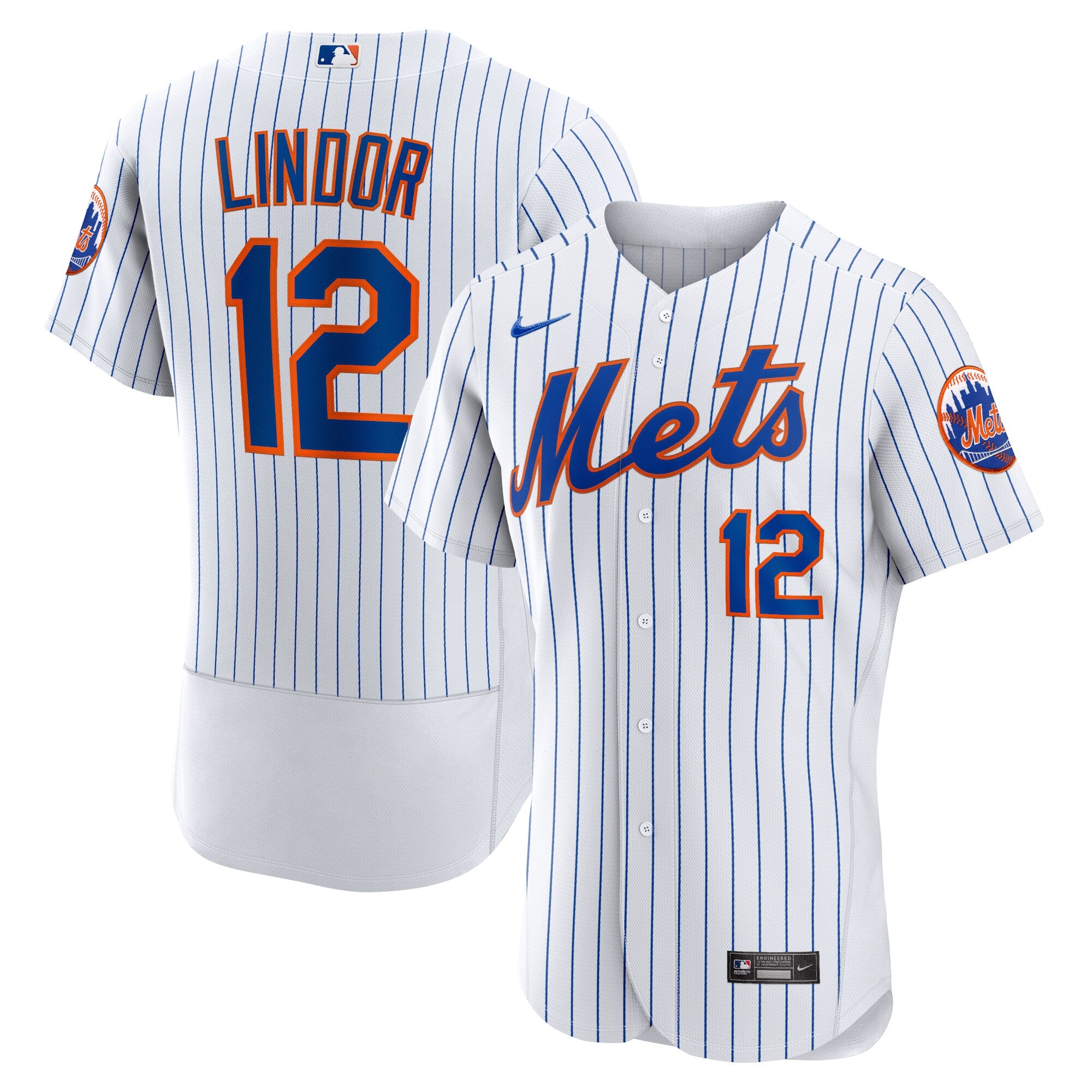 Francisco Lindor New York Mets Nike Road Authentic Player Jersey - Gray/White - Image 6