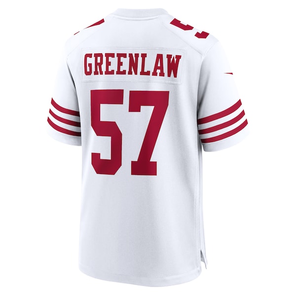 Dre Greenlaw San Francisco 49ers Nike Team Game Jersey - White - Image 3