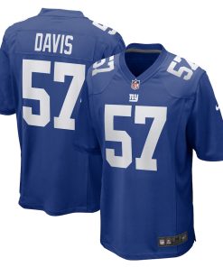 Jarrad Davis New York Giants Nike Team Game Jersey -  Royal