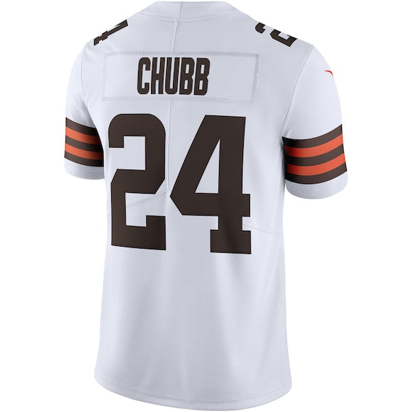 Nick Chubb Cleveland Browns Nike Vapor Limited Jersey - White - Image 3