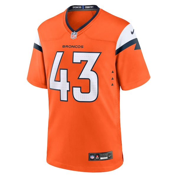 Keidron Smith Denver Broncos Nike Team Game Jersey - Orange - Image 2