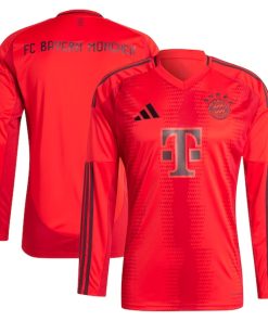 Bayern Munich adidas 2024/25 Home Replica Long Sleeve Blank Jersey - Red
