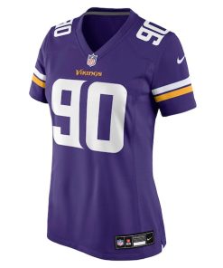 Alternative view of Tyrion Ingram-Dawkins Minnesota Vikings Nike Women's Team Game Jersey -  Purple