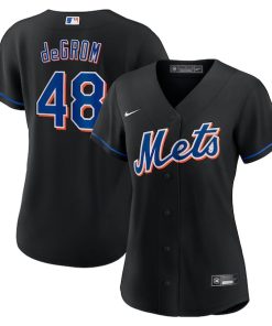 Jacob deGrom New York Mets Nike Women's 2022 Alternate Replica Player Jersey - Black