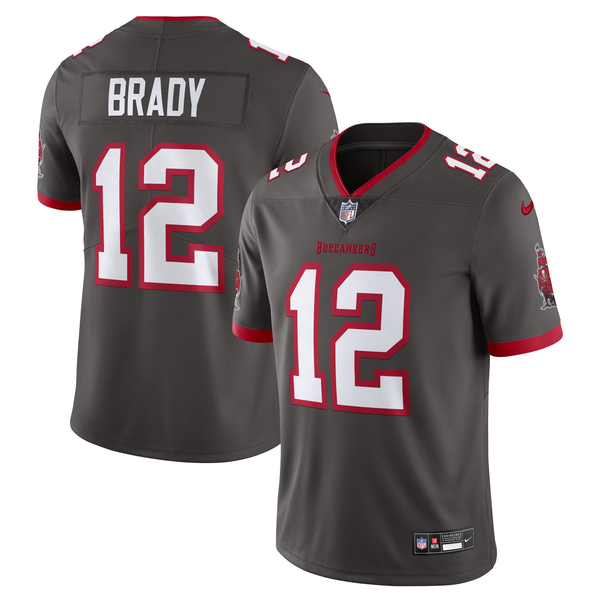 Tom Brady Tampa Bay Buccaneers Nike Vapor Untouchable Limited Jersey - Red/Pewter - Image 9