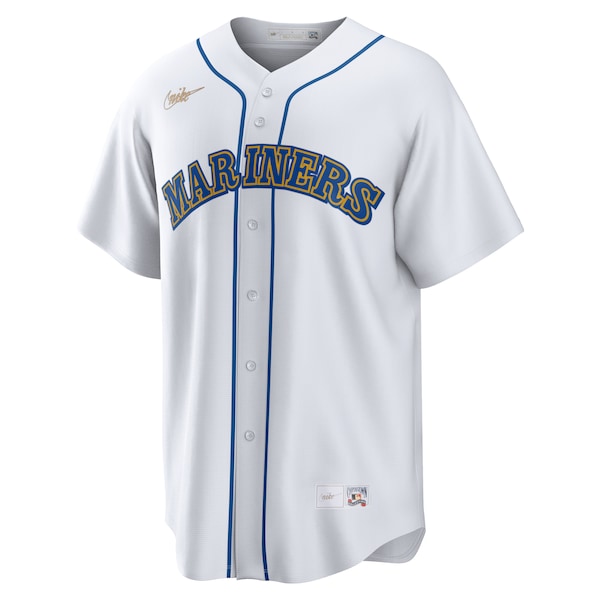 Edgar Martinez Seattle Mariners Nike Home Cooperstown Collection Replica Player Jersey - White - Image 2