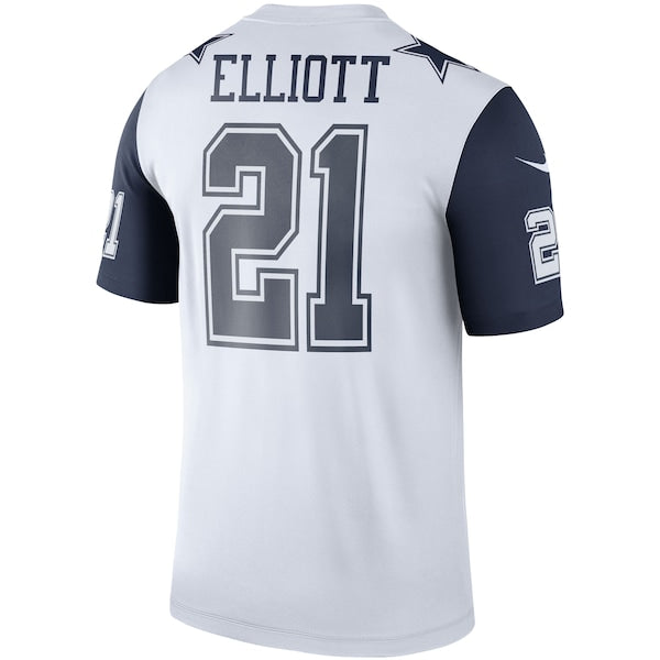 Ezekiel Elliott Dallas Cowboys Nike Color Rush Legend Player Jersey - White - Image 3