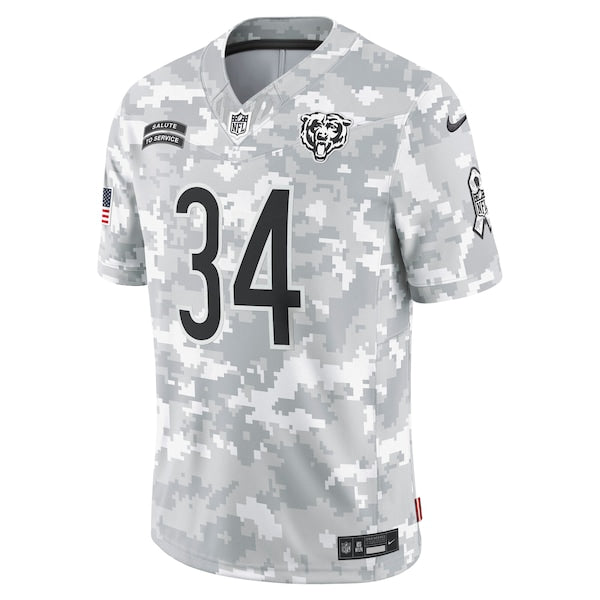 Walter Payton Chicago Bears Nike 2024 Salute to Service Retired Player Limited Jersey - Arctic Camo - Image 2