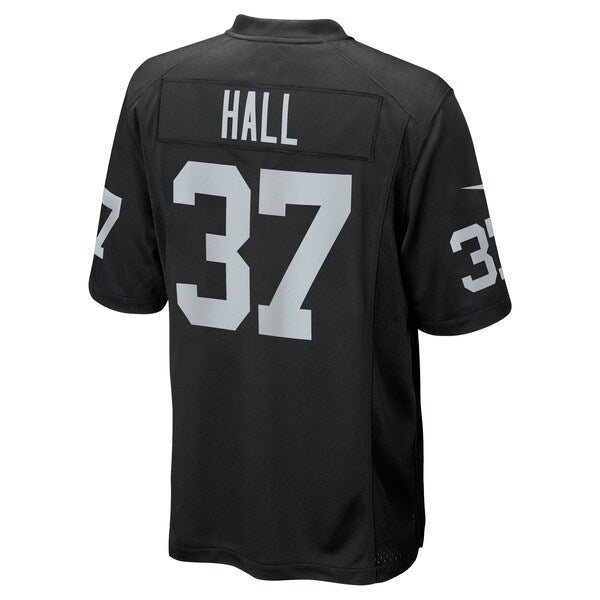 Tyler Hall Las Vegas Raiders Nike Team Game Jersey - Black - Image 3