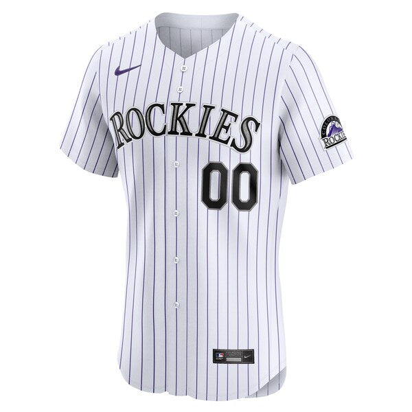 Colorado Rockies Nike Home Elite Custom Jersey - White - Image 2