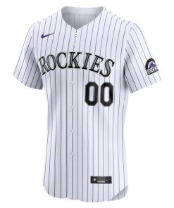 Alternative view of Colorado Rockies Nike Home Elite Pick-A-Player Retired Roster Jersey - White