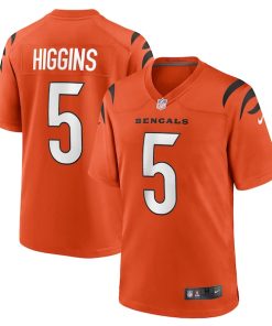 Tee Higgins Cincinnati Bengals Nike Alternate Game Player Jersey - Orange/White