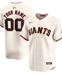San Francisco Giants Nike Youth Home Limited Custom Jersey - Cream
