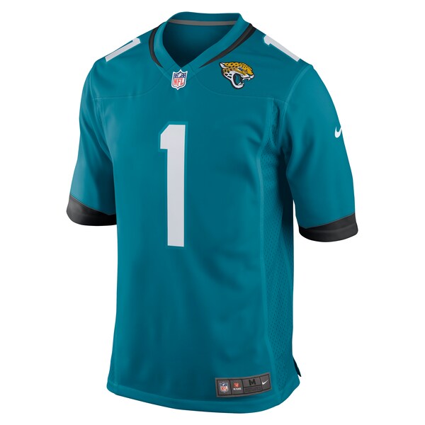 Number 1 Dad Jacksonville Jaguars Nike Game Jersey - Teal - Image 2