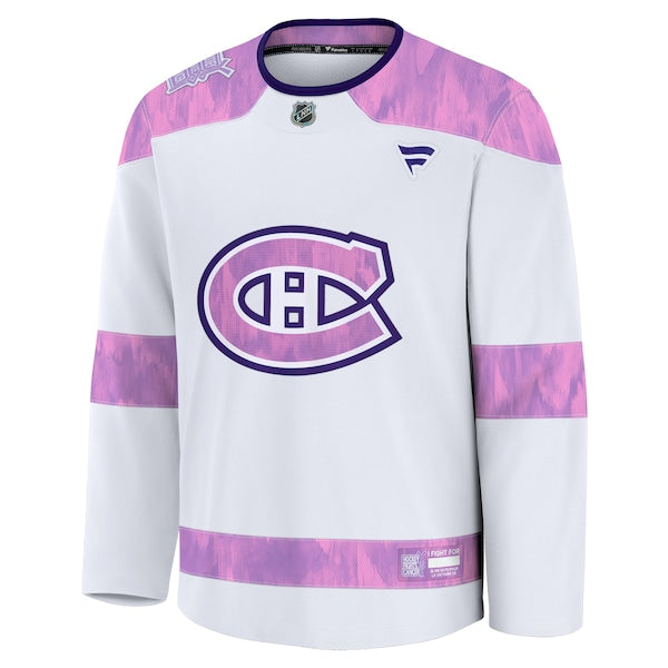 Montreal Canadiens 2024 Hockey Fights Cancer Practice Jersey - White - Image 2