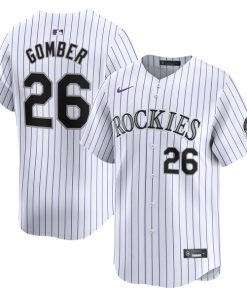 Austin Gomber Colorado Rockies Nike Home Limited Player Jersey - White