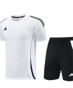 Adidas Short Sleeve Training Jersey Set - AD06- White