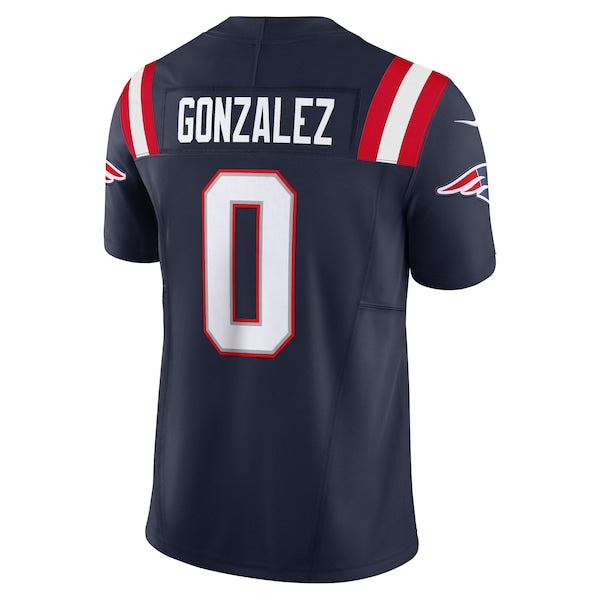 Christian Gonzalez New England Patriots Nike Vapor F.U.S.E. Limited Jersey - Navy - Image 3