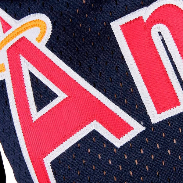 Reggie Jackson California Angels Cooperstown Mesh Batting Practice Jersey - Navy - Image 5