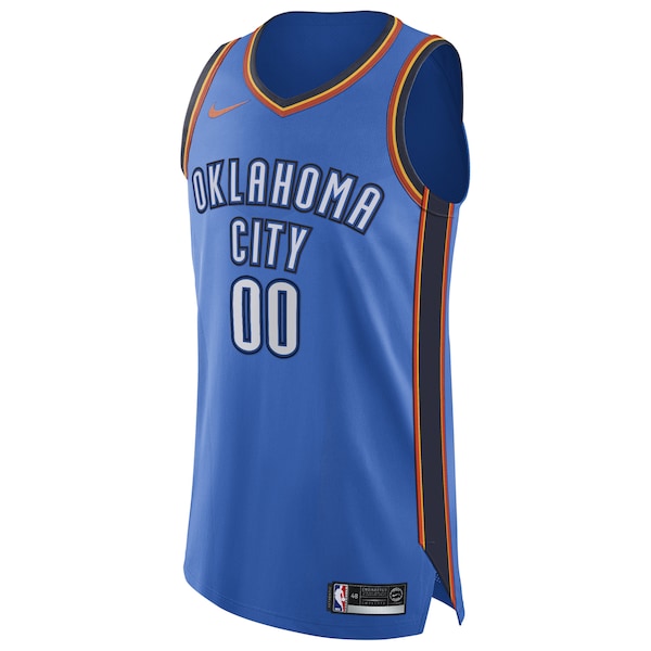 Oklahoma City Thunder Nike Authentic Custom Jersey Blue - Icon Edition - Image 3