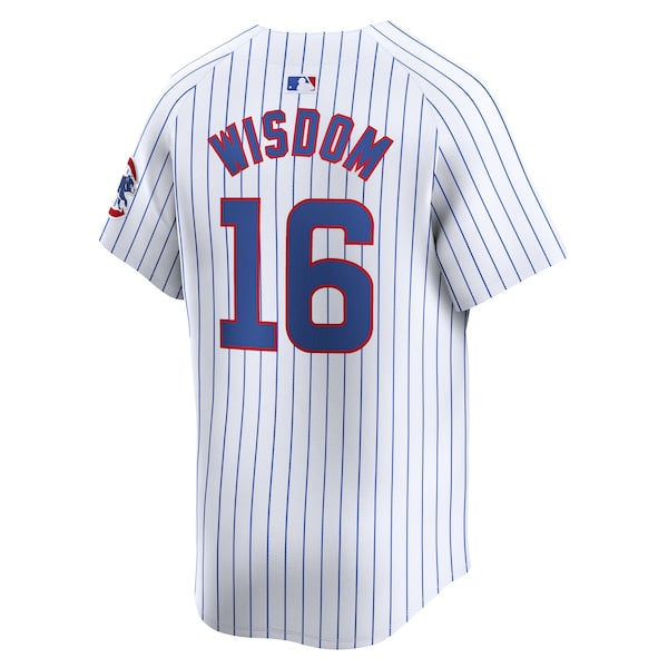 Patrick Wisdom Chicago Cubs Nike Home Limited Player Jersey - White - Image 3