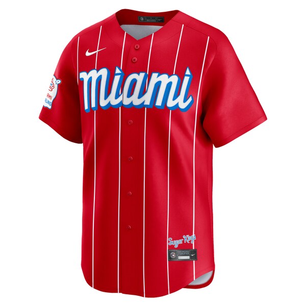 Miami Marlins Nike City Connect Limited Jersey - Red - Image 2