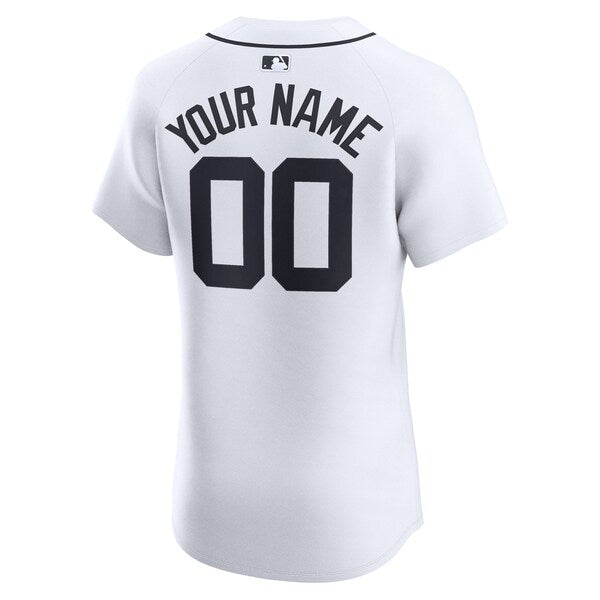 Detroit Tigers Nike Home Elite Custom Jersey - White - Image 3