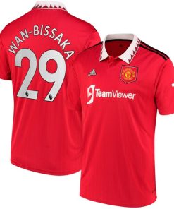 Aaron Wan-Bissaka Manchester United adidas 2022/23 Home Replica Player Jersey - Red