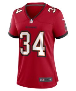 Alternative view of Bryce Hall Tampa Bay Buccaneers Nike Women's Team Game Jersey -  Red