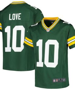 Jordan Love Green Bay Packers Nike Youth Game Jersey - Green