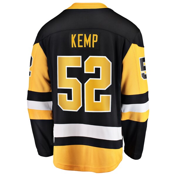 Philip Kemp Pittsburgh Penguins Home Breakaway Jersey - Black - Image 3