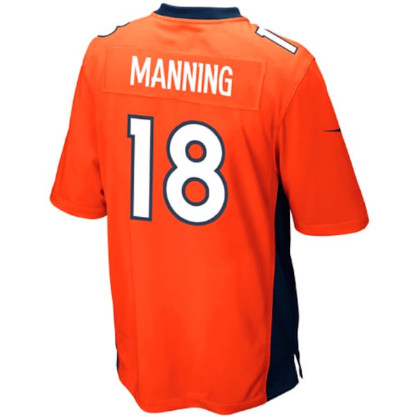 Peyton Manning Denver Broncos Nike Youth Team Color Game Jersey - Orange - Image 8