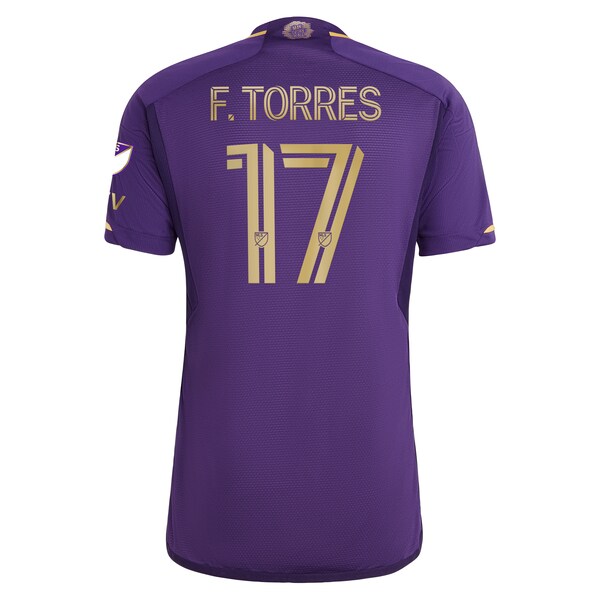 Facundo Torres Orlando City SC adidas 2024 The Wall Kit Authentic Player Jersey - Purple - Image 3