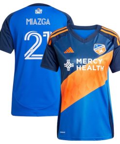 Matt Miazga FC Cincinnati adidas Women's 2025 Orange and Blue Legacy Kit Replica Player Jersey - Blue