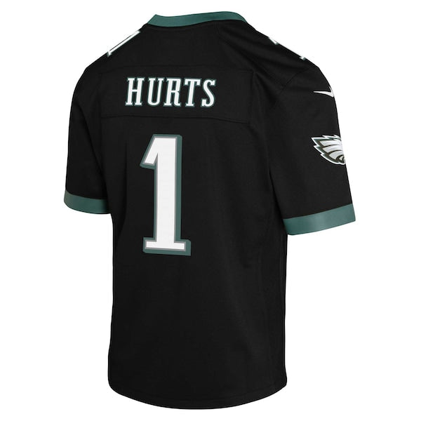 Jalen Hurts Philadelphia Eagles Nike Youth Game Jersey - Black - Image 4